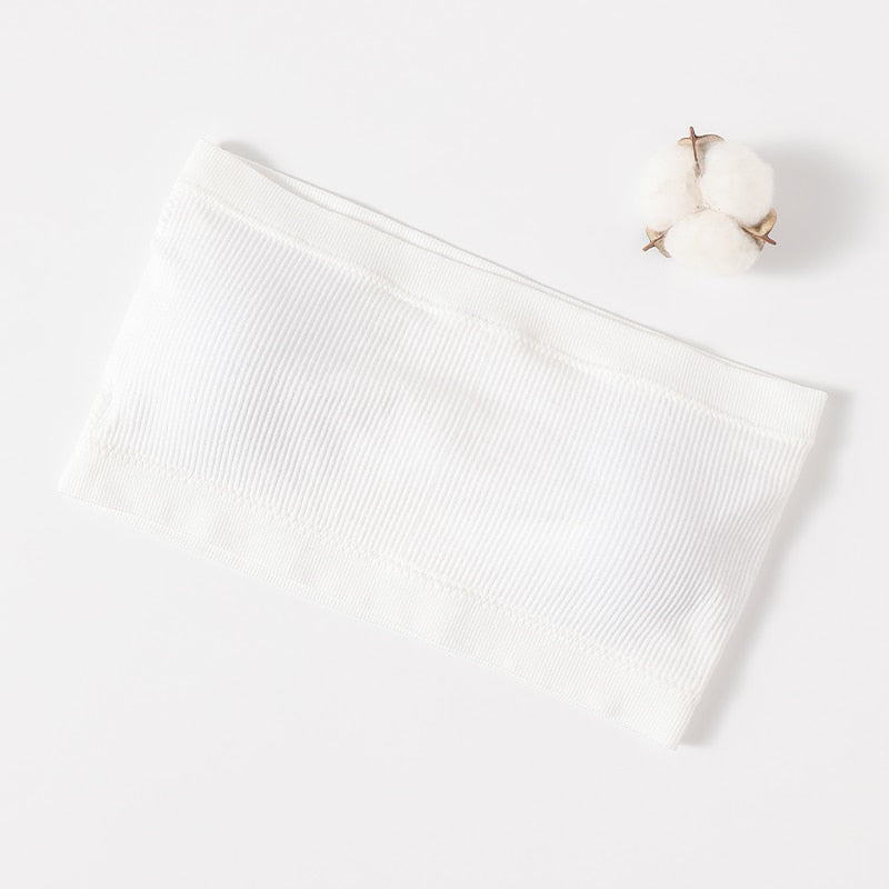 Strapless Invisible Bra Seamless Tube Crop Top for Women