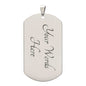 My Son| Do Your Best - Dog Tag Military Chain