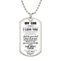 My Son| Do Your Best - Dog Tag Military Chain