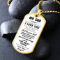 My Son| Do Your Best - Dog Tag Military Chain