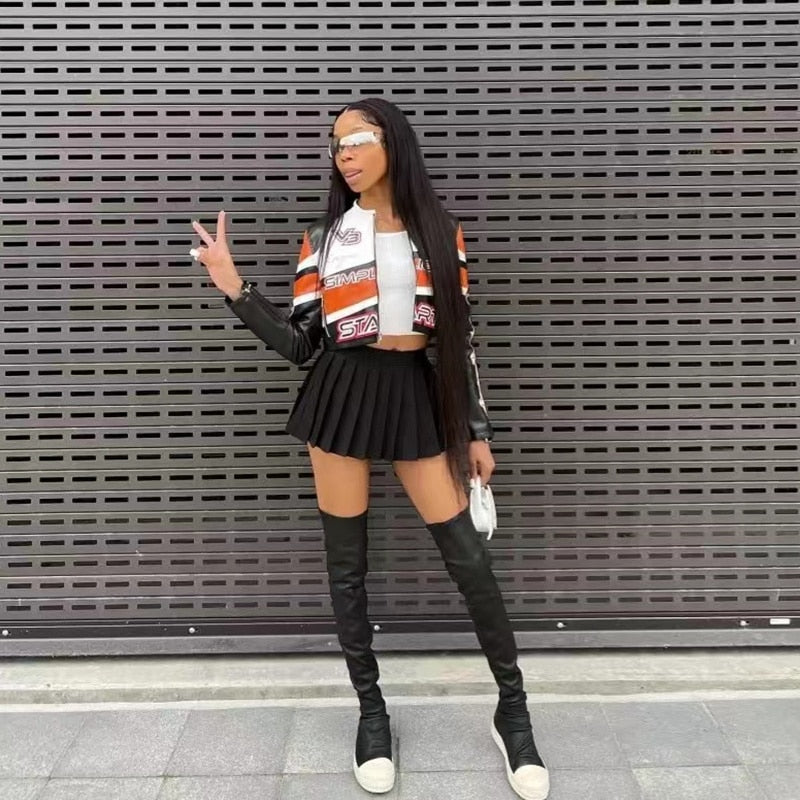 High Waist Side Zipper Skirt - High Waist Side Zipper Skirt