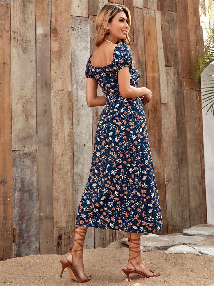 Floral Split Dress