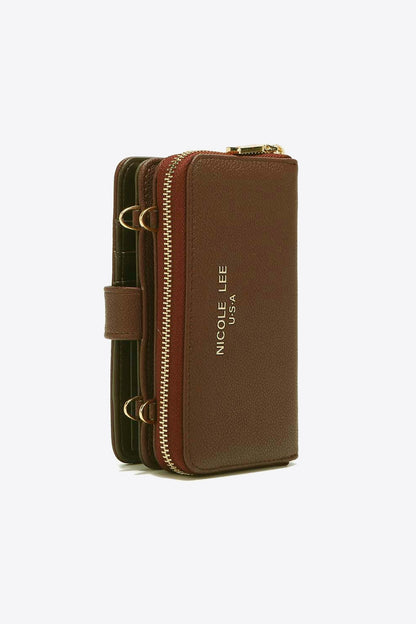 Nicole Lee USA Two-Piece Crossbody Phone Case Wallet