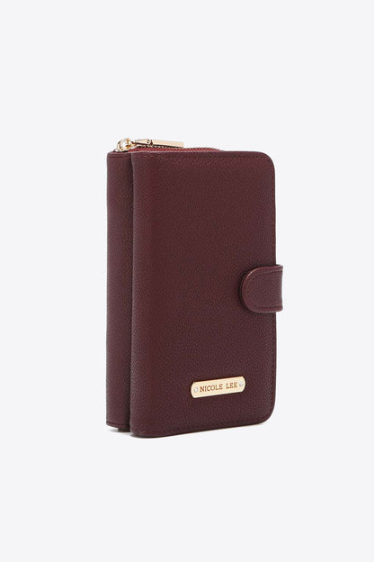 Nicole Lee USA Two-Piece Crossbody Phone Case Wallet