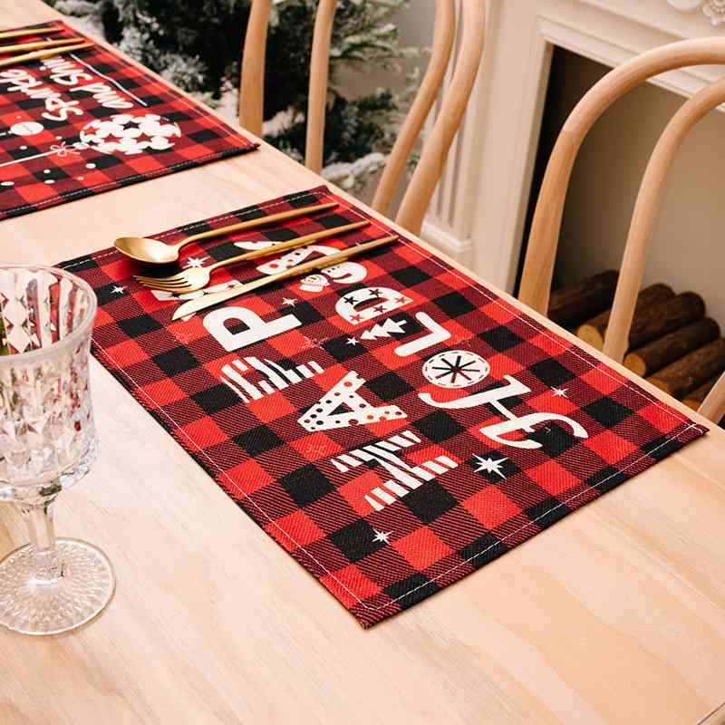 Assorted 2-Piece Plaid Placemats