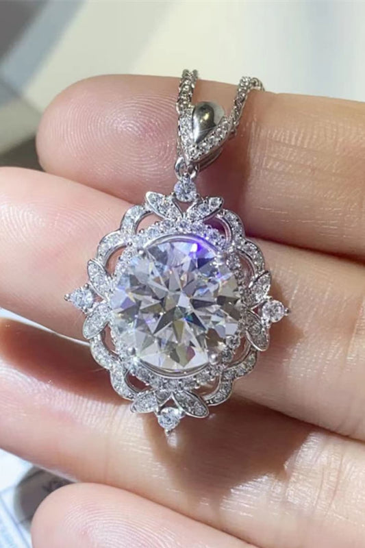 Fierce Brilliance | 5 CT Moissanite Statement Necklace